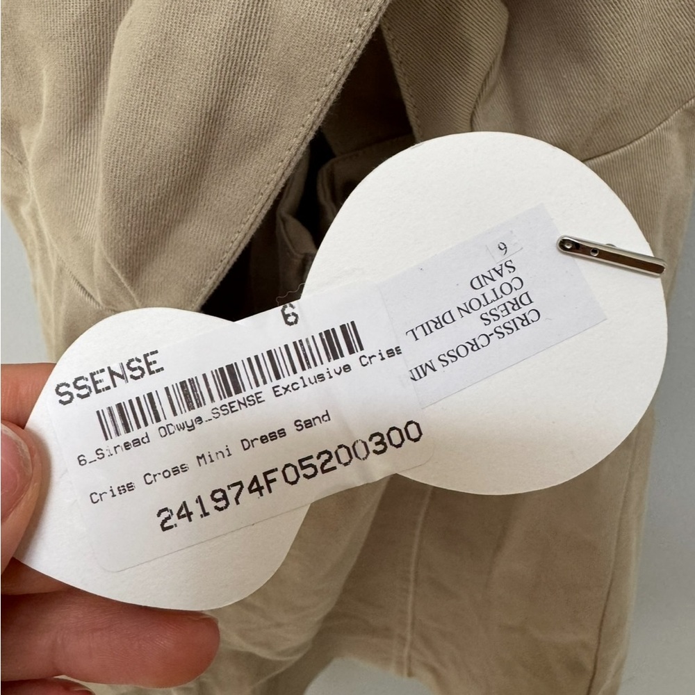 Sinead O’Dwyer SSENSE Taupe Minidress in Size 6 - Picture 5 of 8